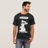 Blijf Positief Kat Meme Grafisch T-shirt (Voorkant volledig)