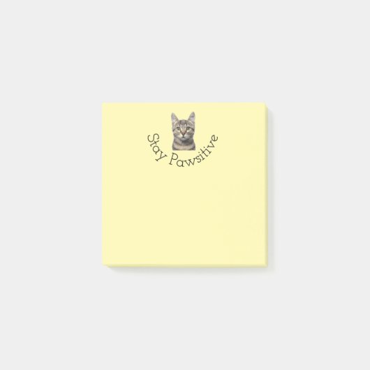 Blijf positief Kat Post It Notes (Voorkant)