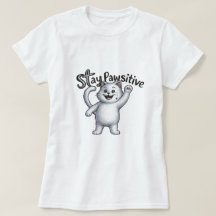 Blijf positief Kat T-shirt