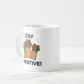 Blijf Positief Koffiemok (Voorkant links)