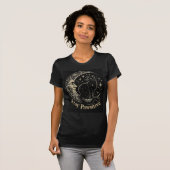Blijf positief – Moon Cat Design T-shirt (Voorkant volledig)