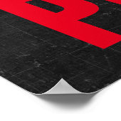 Blijf positief Motivatie vetgedrukte tekst Profess Poster (Hoek)