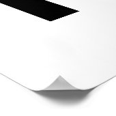 Blijf positief Motivatie zwart wit Poster (Hoek)