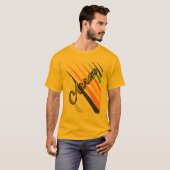 Blijf Positief Motiverende Typografie T-Shirt (Voorkant volledig)