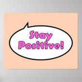 Blijf positief! poster (Voorkant)