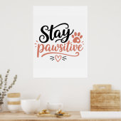 Blijf Positief Poster (Keuken)