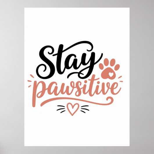Blijf Positief Poster (Voorkant)