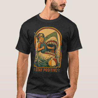 Blijf Positief retro T-shirt