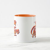 Blijf positief - Retrotypografie Mok (Midden)