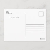 Blijf positief roze briefkaart (Achterkant)