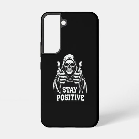 Blijf Positief Samsung Galaxy Hoesje (Achterkant)