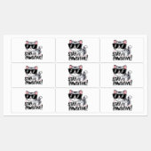 Blijf positief! Schattige Cat Sticker Pack – Set v (Vel)