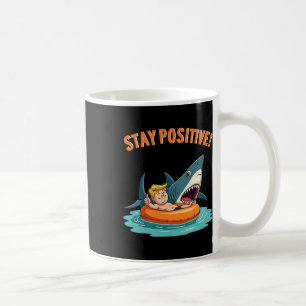 Blijf positief - Shark Lover Wildlife Ocean Funny Koffiemok