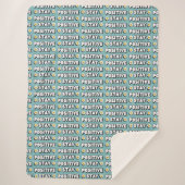 Blijf Positief Sherpa Deken (Voorkant)