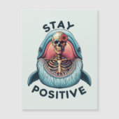 Blijf Positief - Skelet en Walvis (Voorkant)