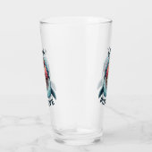 Blijf positief - Skelet en Whale Glas (Rechts)