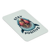 Blijf positief - Skelet en Whale Magneet (Rechterzijde)