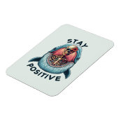 Blijf positief - Skelet en Whale Magneet (Linkerzijde)