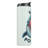 Blijf positief - Skelet en Whale Thermosbeker (Gedraaid links)