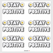 Blijf Positief Sticker (Vel)