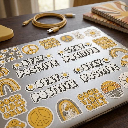 Blijf Positief Sticker