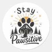 Blijf Positief Sticker (Voorkant)