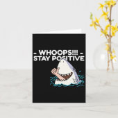 Blijf positief Sticker 3 Kaart (Gele Bloem)