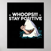 Blijf positief Sticker 3 Poster (Voorkant)