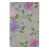 Blijf positief Student Vrouwelijke paarse roze blo Mini Klembord (Achterkant)