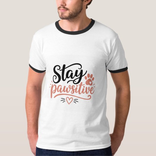Blijf Positief T-shirt (Voorkant)