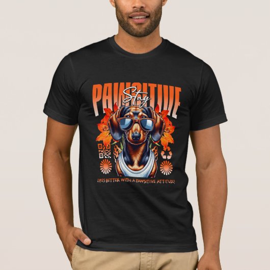 blijf positief t-shirt (Voorkant)