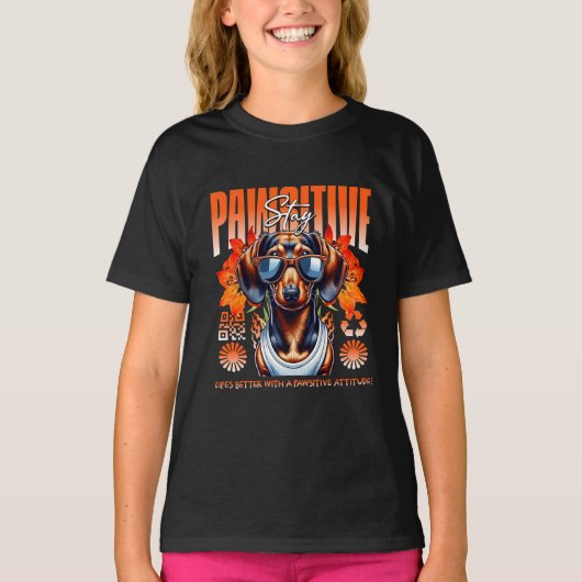 blijf positief t-shirt (Voorkant)