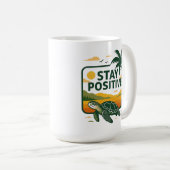 Blijf positief Tide Hoodie Baby T-shirt Koffiemok (Voorkant rechts)