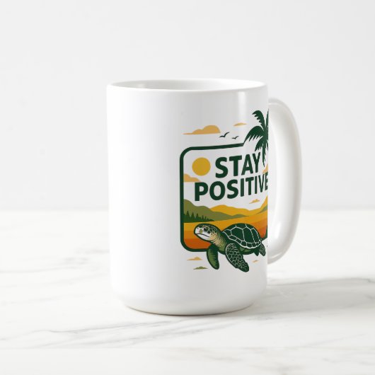 Blijf positief Tide Hoodie Baby T-shirt Koffiemok (Voorkant rechts)