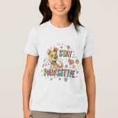 Blijf Positief Tri-Blend Shirt (Voorkant)