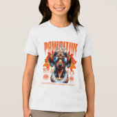 blijf positief Tri-Blend shirt (Voorkant)