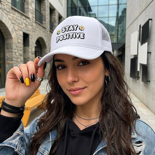 Blijf Positief Trucker Pet