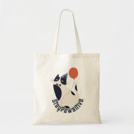 Blijf Positief Tuxedo Kat Verjaardagsfeest Budget  Tote Bag