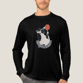 Blijf Positief Vintage Stijl Kat Liefhebber T-shir Tri-Blend Shirt