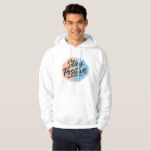 Blijf positief Waterverf Splash Motivatie Hoodi Hoodie (Voorkant volledig)