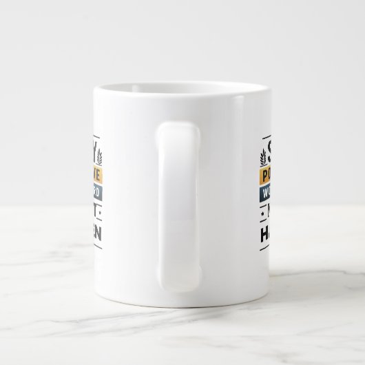 Blijf positief, werk hard, laat het gebeuren Mok (Achterkant)