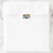 Blijf Positief Werk Hard Quote Sticker (Tas)