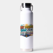 Blijf Positief Werk Hard Quote Waterfles (Voorkant)