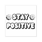 Blijf Positief Zelfinktende Stempel (Design)