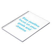 Blijf positiefSpiraal Foto Notitieboek (Linkerzijde)