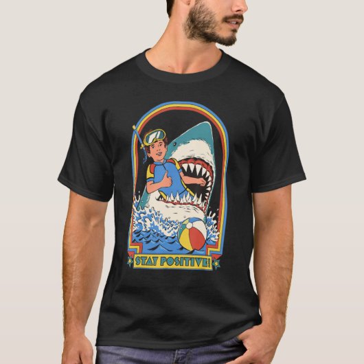 Blijf positieve illustraties t-shirt (Voorkant)