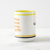 Blijf positieve vibes voor collega's | Motivatie Mok (Midden)