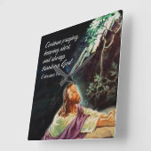 Blijf Prachtig 1 wandklok (Hoek)