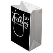 Blijf praten, ik diagnoseer je grappige psycholoog medium cadeauzakje (Voorkant Gekanteld)