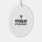 Blijf praten... Ik diagnoseer je Keramisch Ornament (Rechts)